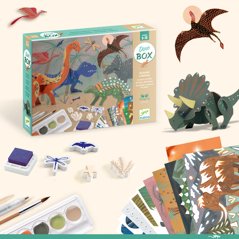 DJECO - THE WORLD OF DINOSAURS MULTI CRAFT BOX KIT