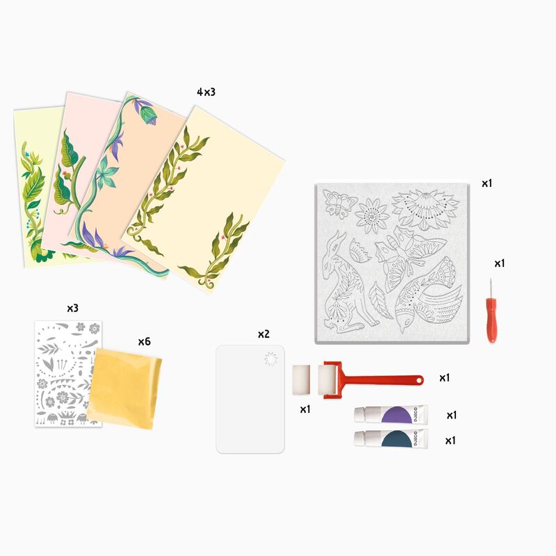 DJECO - PASSIONFLOWER ENGRAVING AND PAINTING