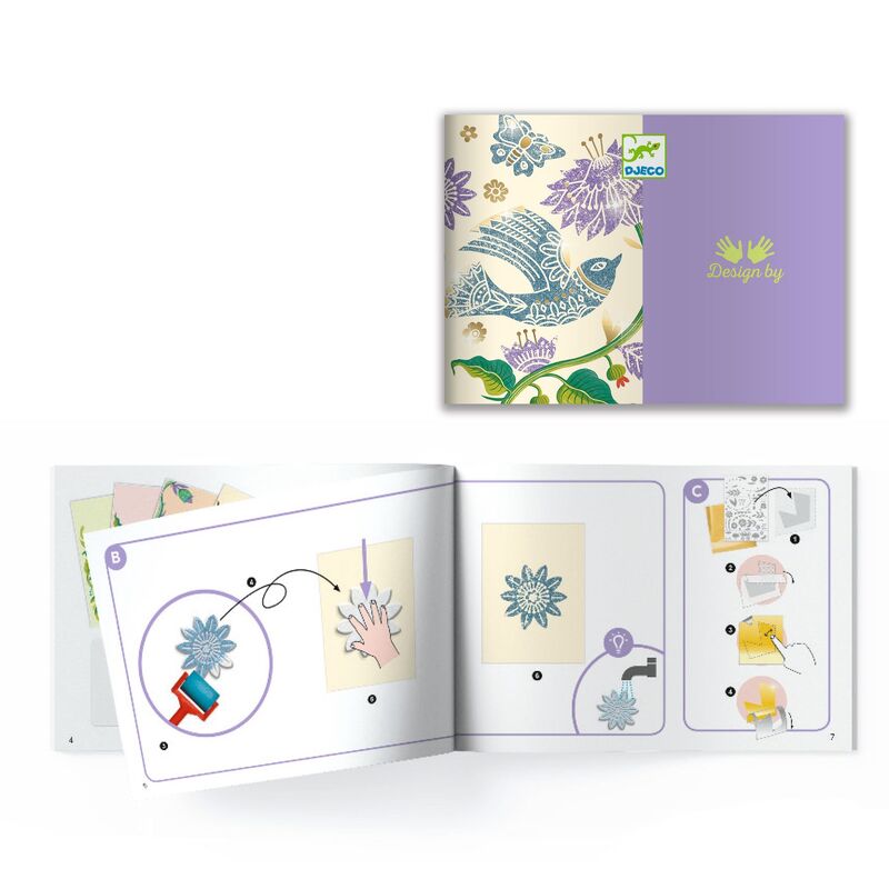 DJECO - PASSIONFLOWER ENGRAVING AND PAINTING