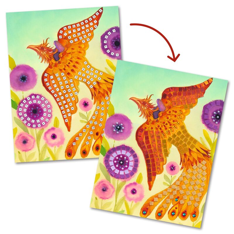DJECO - MYTHICAL CREATURES MOSAIC COLLAGE SET