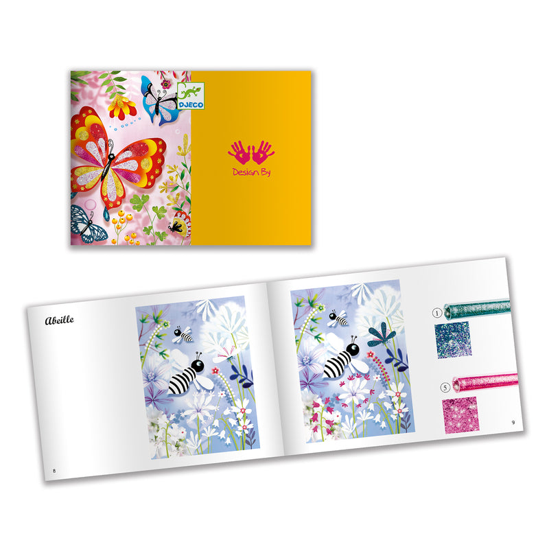 DJECO - GLITTER BOARDS:  BUTTERFLIES 