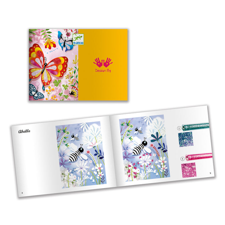 DJECO - GLITTER BOARDS:  BUTTERFLIES 