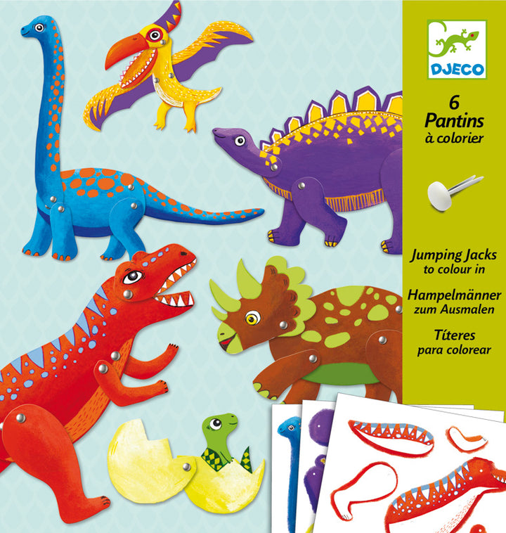 DJECO - DINOS SMALL PAPER PUPPETS 