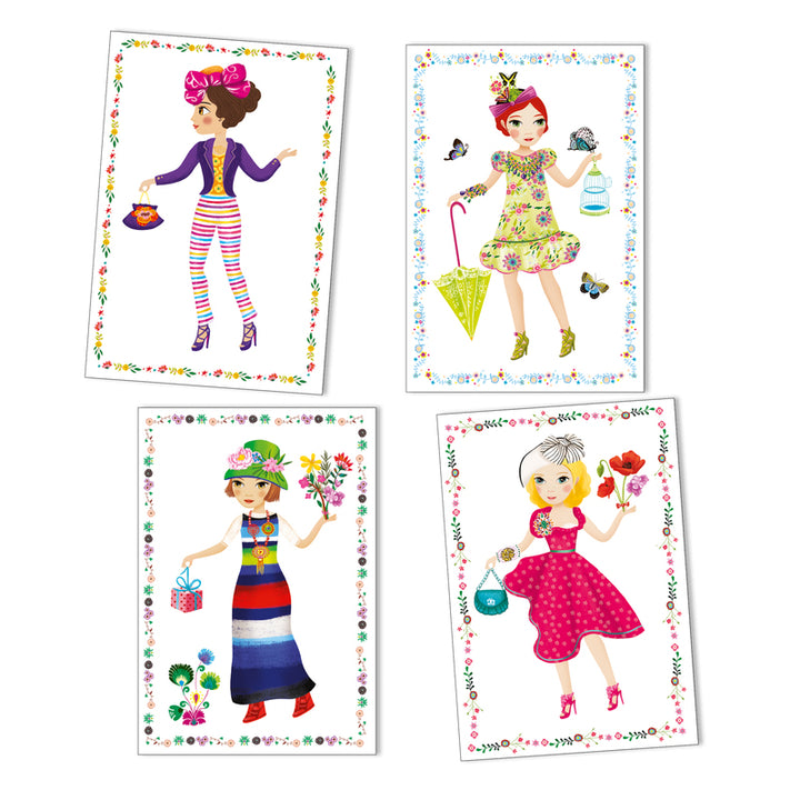 DJECO - FASHION STICKERS AND PAPER DOLLS