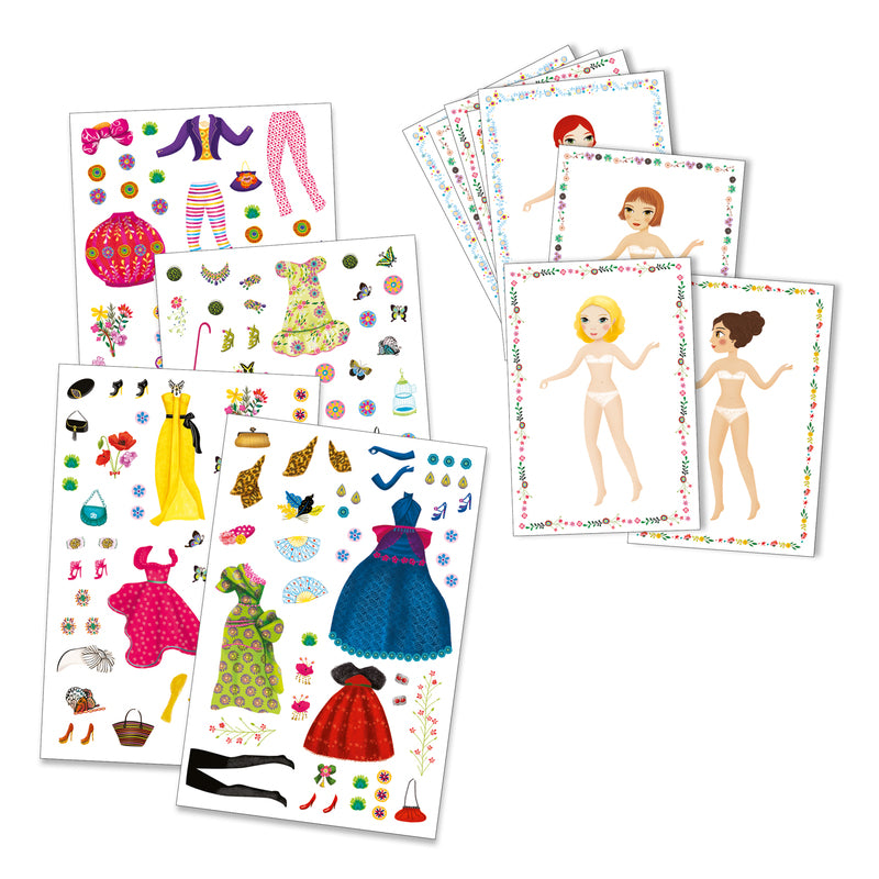 DJECO - FASHION STICKERS AND PAPER DOLLS