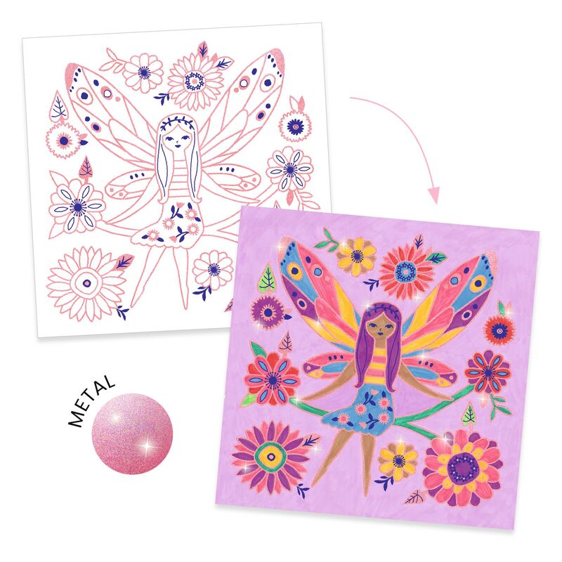 DJECO - SMALL WINGS COLOURING