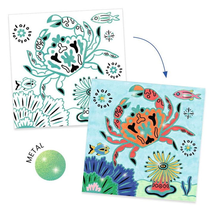DJECO - UNDER THE SEA COLOURING 