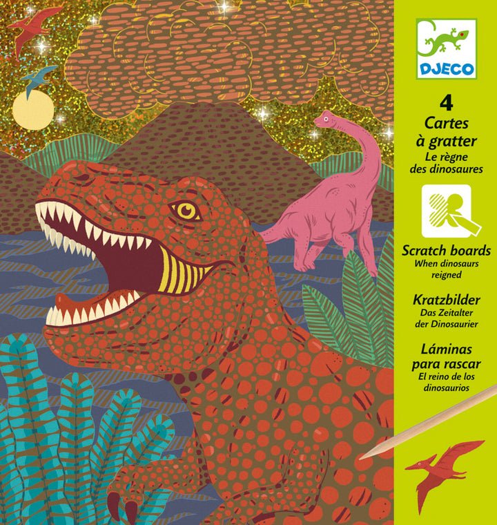 DJECO - SCRATCH CARDS: WHEN DINOSAURS REIGNED