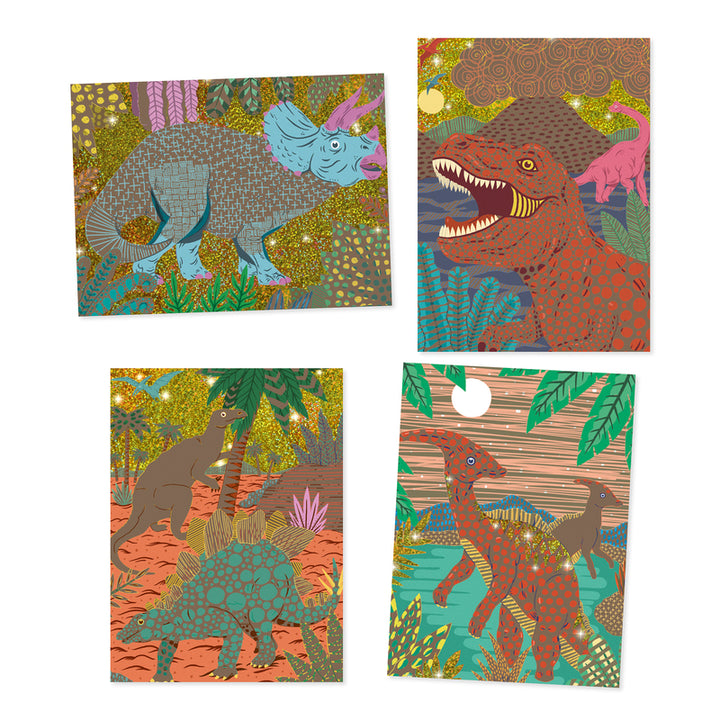 DJECO - SCRATCH CARDS: WHEN DINOSAURS REIGNED