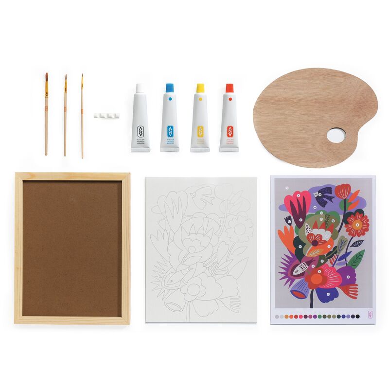 DJECO - ATELIER 23: ABSTRACT CANVAS PAINTING KIT