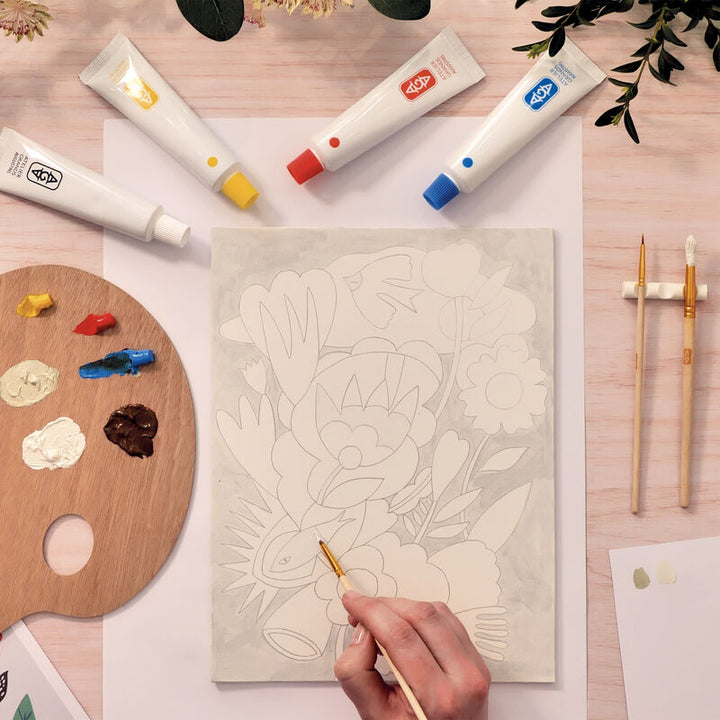 DJECO - ATELIER 23: ABSTRACT CANVAS PAINTING KIT