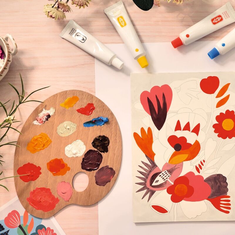 DJECO - ATELIER 23: ABSTRACT CANVAS PAINTING KIT