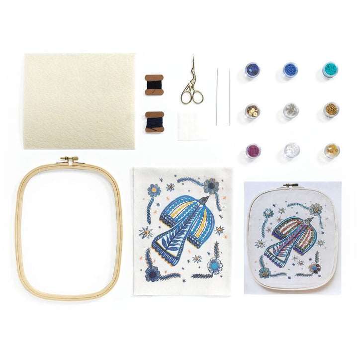 DJECO - ATELIER 59: BIRD BEADWORK EMBROIDERY KIT