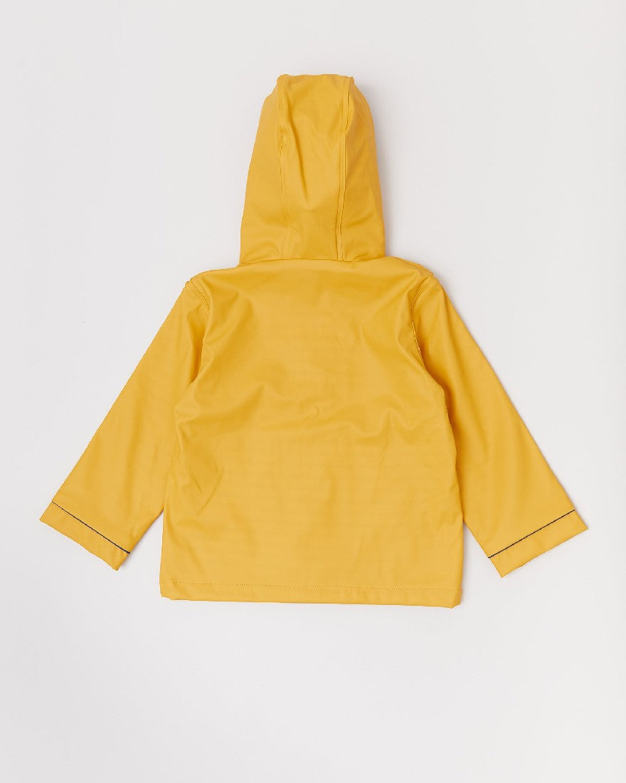 RAINKOAT - STRIPY SAILOR: MUSTARD [sz:6-12 MTHS]