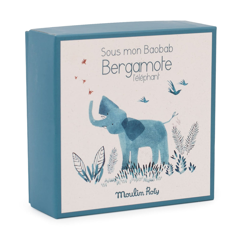 MOULIN ROTY - SOUS MON BAOBAB: ELEPHANT WITH PACIFIER HOLDER 