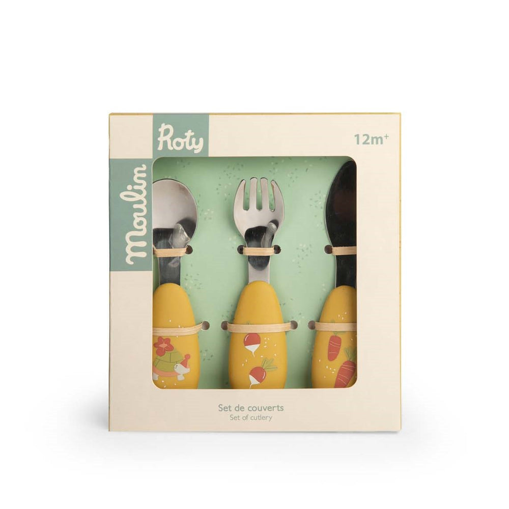 MOULIN ROTY - TROIS PETITS LAPINS: CUTLERY SET 
