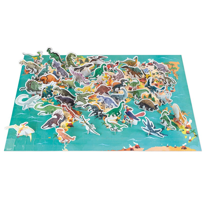 JANOD - PUZZLE: EDUCATIONAL DINOSAUR 