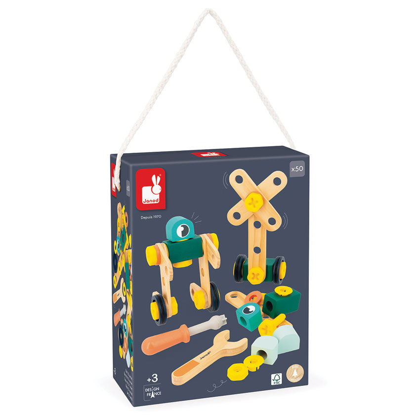 JANOD - BRICOKIDS: DIY CONSTRUCTION SET 50 PC