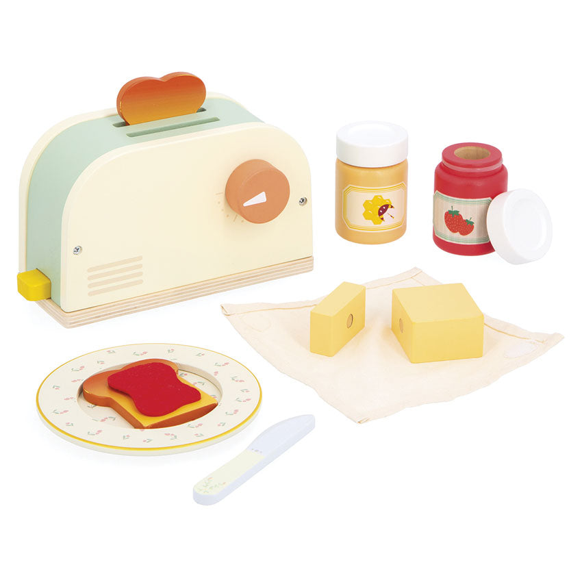JANOD - WOODEN TOASTER SET 