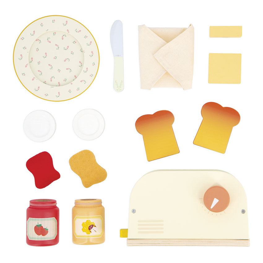 JANOD - WOODEN TOASTER SET 
