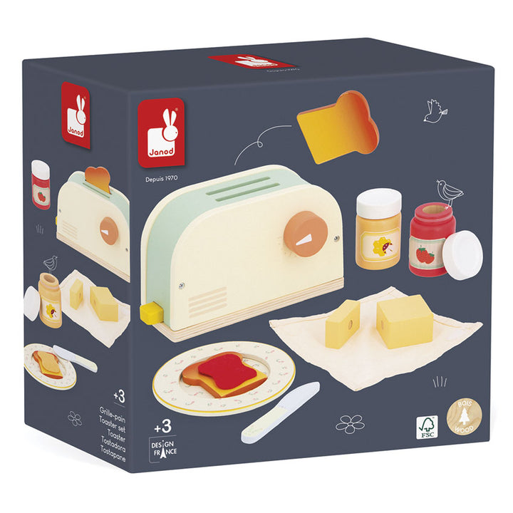 JANOD - WOODEN TOASTER SET 