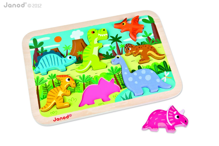 JANOD - CHUNKY PUZZLE: DINOSAURS 