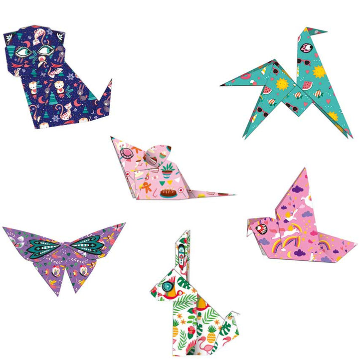 JANOD - 24 ORIGAMI ANIMAL PAPERS