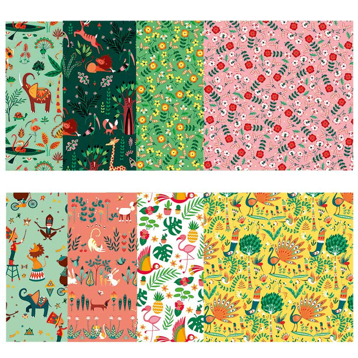 JANOD - 24 ORIGAMI ANIMAL PAPERS