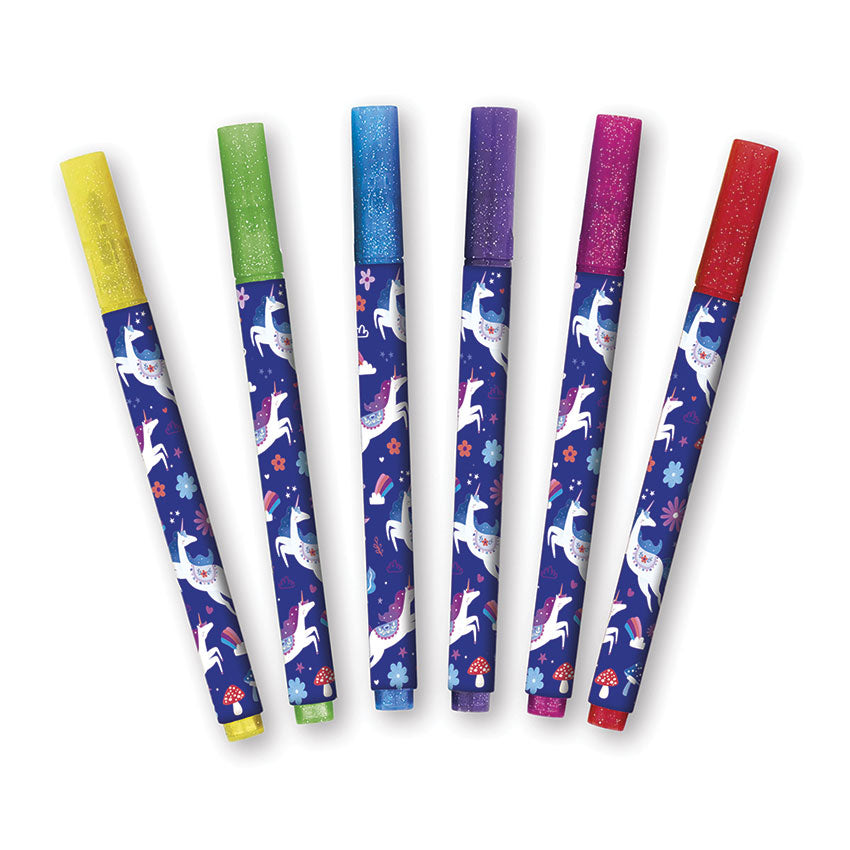 JANOD - DREAMLAND GLITTER MARKERS: 6 PACK