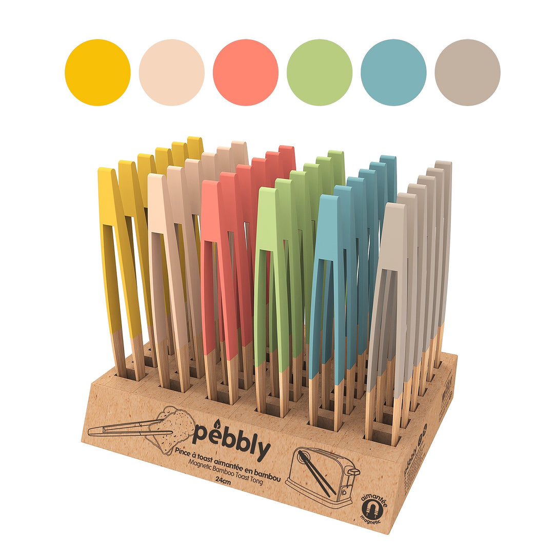 ISGIFT - PEBBLY MAGNETIC TOAST TONGS 