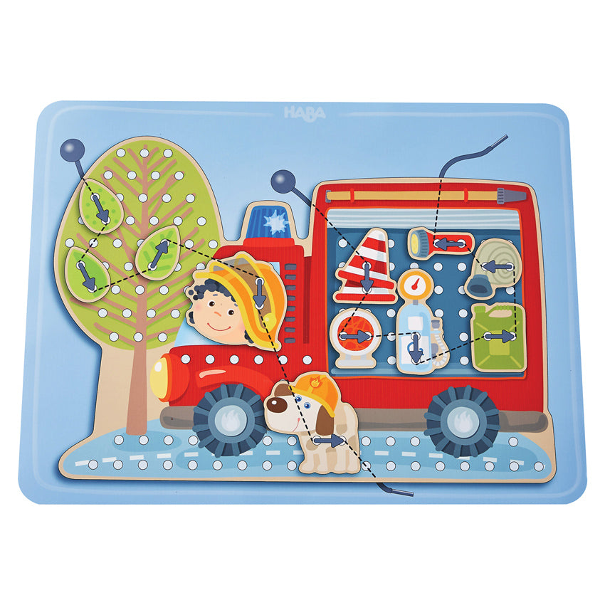 HABA - THREADING GAME: FIRE TRUCK 
