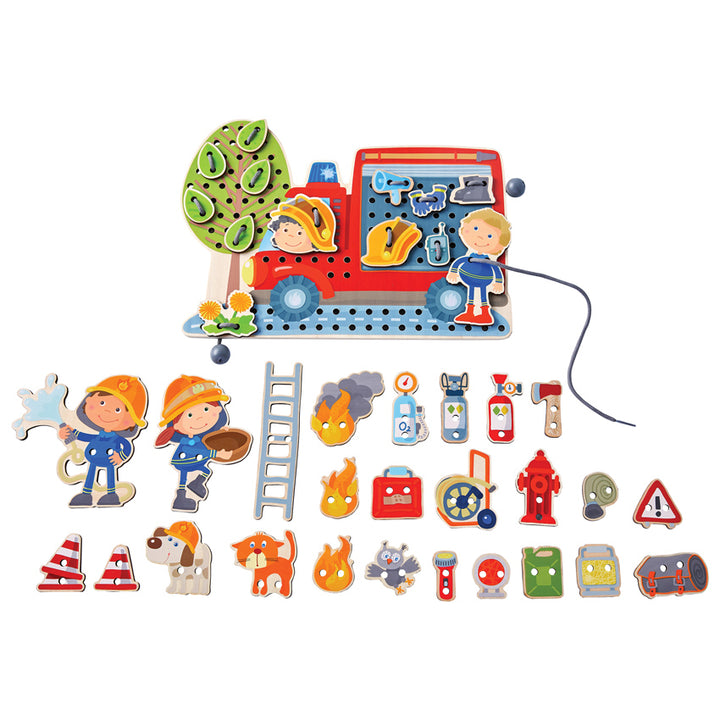 HABA - THREADING GAME: FIRE TRUCK 