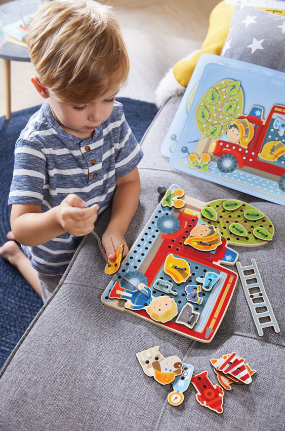 HABA - THREADING GAME: FIRE TRUCK 