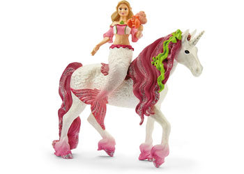 SCHLEICH - MERMAID FREYA RIDING UNICORN