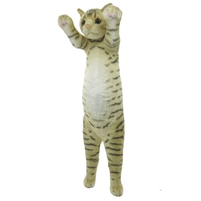 TACCHII ZOO PLUSHIE - NORMAL STANDING CAT PLUSHIE:  BROWN TABBY