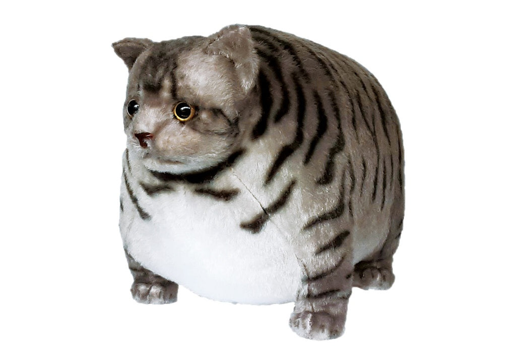 TACCHII ZOO PLUSHIES - FAT CAT PLUSHIE: SILVER TABBY **PRE ORDER COMING SOON