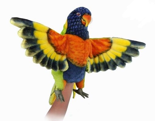 HANSA - HAND PUPPET: RAINBOW LORIKEET 