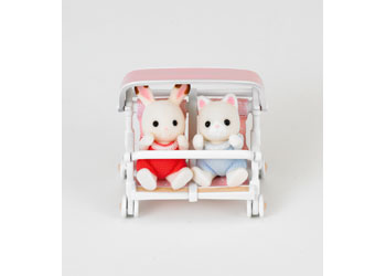 SYLVANIAN FAMILIES - DOUBLE PUSH CHAIR FOR TWINS