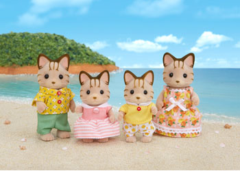 SYLVANIAN FAMILIES - STRIPED CAT FAMILY SET