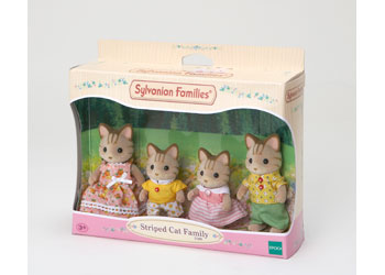 SYLVANIAN FAMILIES - STRIPED CAT FAMILY SET