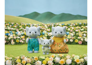 SYLVANIAN FAMILIES - ELEPHANT FAMILY  3 PC SET 