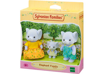SYLVANIAN FAMILIES - ELEPHANT FAMILY  3 PC SET 
