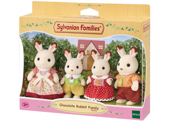 SYLVANIAN FAMILIES - CHOCOLATE RABBIT FAMILY SET