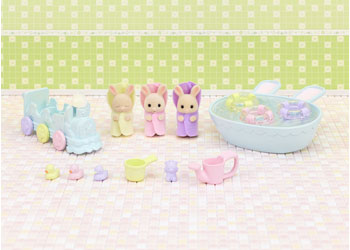 SYLVANIAN FAMILIES - TRIPLETS BABY BATHTIME SET
