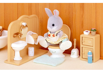SYLVANIAN FAMILIES - TOILET SET 