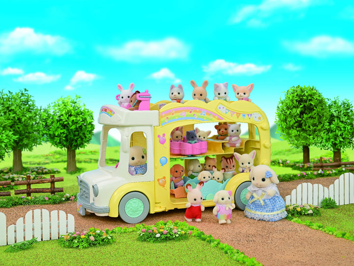 SYLVANIAN FAMILIES - RAINBOW FUN NURSERY BUS