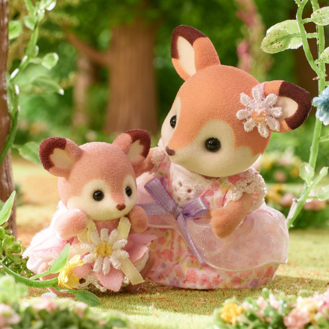 SYLVANIAN FAMILIES - DEER BABIES: FLORAL SWING SET