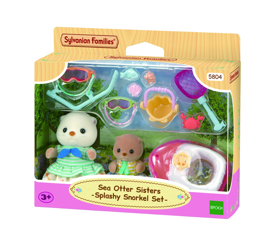 SYLVANIAN FAMILIES - SEA OTTER SISTERS: SPLASHY SNORKEL SET