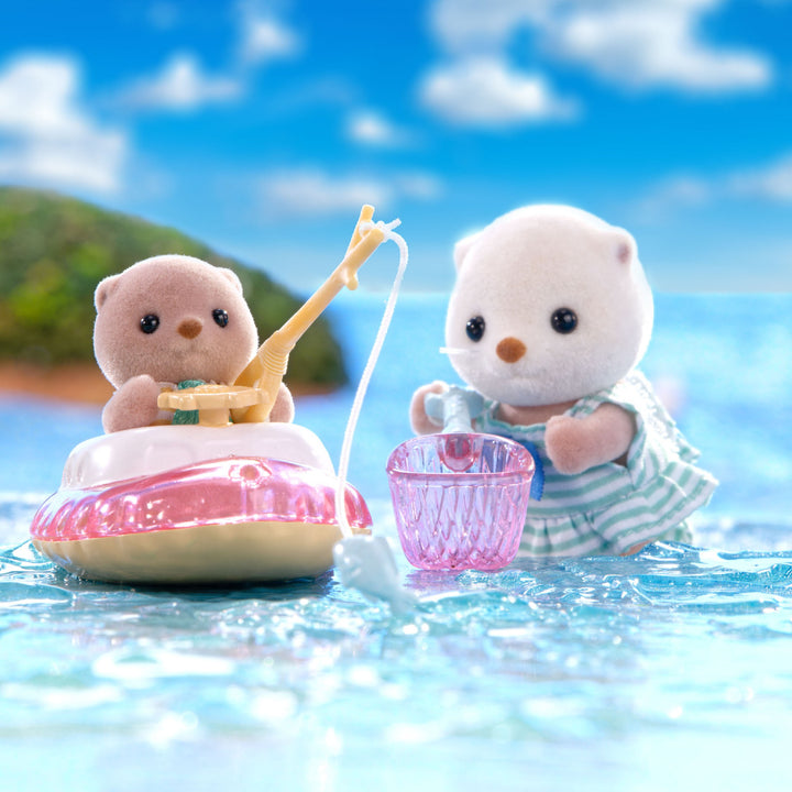 SYLVANIAN FAMILIES - SEA OTTER SISTERS: SPLASHY SNORKEL SET
