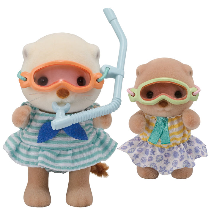SYLVANIAN FAMILIES - SEA OTTER SISTERS: SPLASHY SNORKEL SET